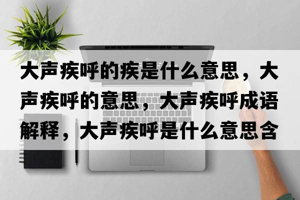 大聲疾呼的疾是什么意思，大聲疾呼的意思，大聲疾呼成語(yǔ)解釋?zhuān)舐暭埠羰鞘裁匆馑己x寓意