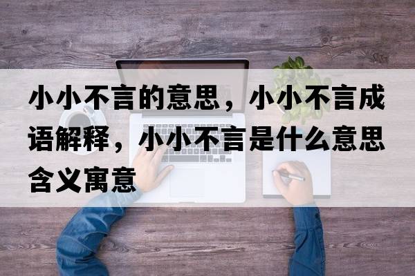 小小不言的意思，小小不言成語(yǔ)解釋?zhuān)⌒〔谎允鞘裁匆馑己x寓意