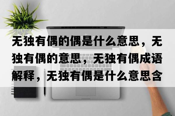 無(wú)獨有偶的偶是什么意思，無(wú)獨有偶的意思，無(wú)獨有偶成語(yǔ)解釋?zhuān)瑹o(wú)獨有偶是什么意思含義寓意