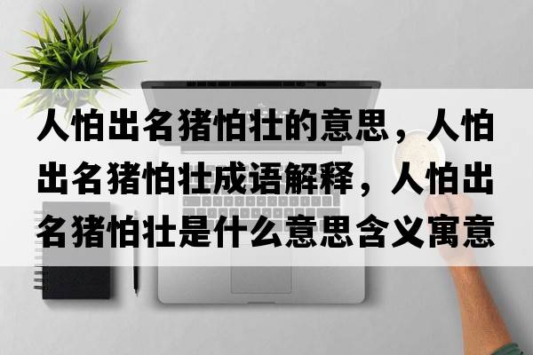 人怕出名豬怕壯的意思，人怕出名豬怕壯成語(yǔ)解釋?zhuān)伺鲁雒i怕壯是什么意思含義寓意