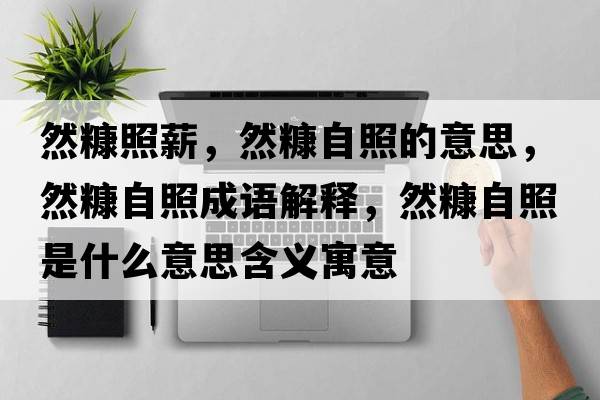 然糠照薪，然糠自照的意思，然糠自照成語(yǔ)解釋?zhuān)豢纷哉帐鞘裁匆馑己x寓意