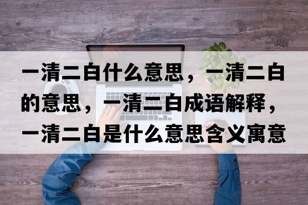 一清二白什么意思，一清二白的意思，一清二白成語(yǔ)解釋?zhuān)磺宥资鞘裁匆馑己x寓意