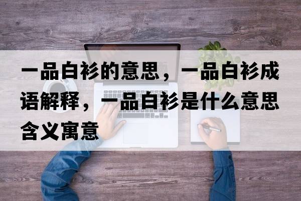一品白衫的意思，一品白衫成語(yǔ)解釋?zhuān)黄钒咨朗鞘裁匆馑己x寓意