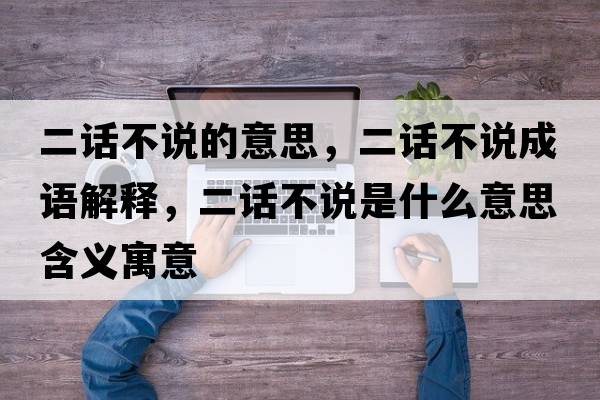 二話(huà)不說(shuō)的意思，二話(huà)不說(shuō)成語(yǔ)解釋?zhuān)?huà)不說(shuō)是什么意思含義寓意