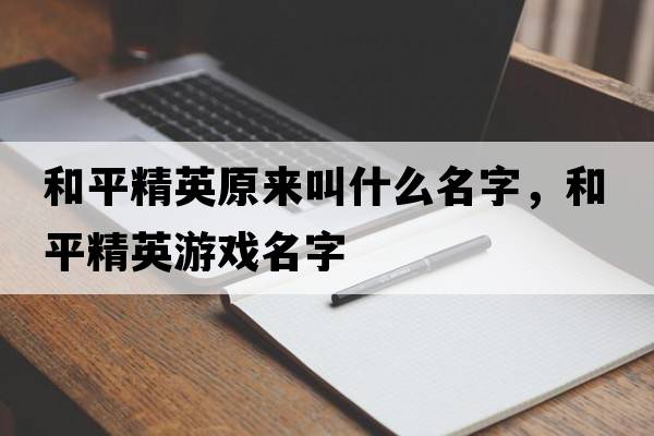 和平精英原來(lái)叫什么名字，和平精英游戲名字