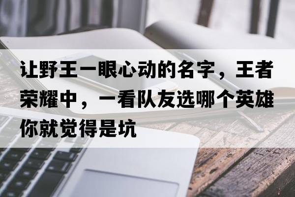讓野王一眼心動(dòng)的名字，王者榮耀中，一看隊友選哪個(gè)英雄你就覺(jué)得是坑