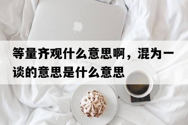 等量齊觀(guān)什么意思啊，混為一談的意思是什么意思