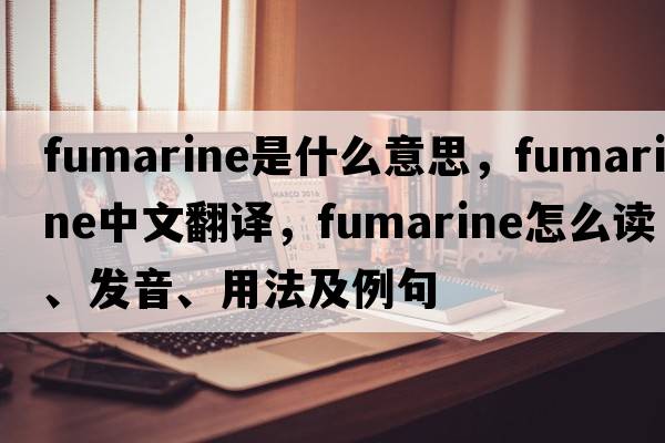 fumarine是什么意思，fumarine中文翻譯，fumarine怎么讀、發(fā)音、用法及例句