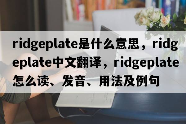 ridgeplate是什么意思，ridgeplate中文翻譯，ridgeplate怎么讀、發(fā)音、用法及例句
