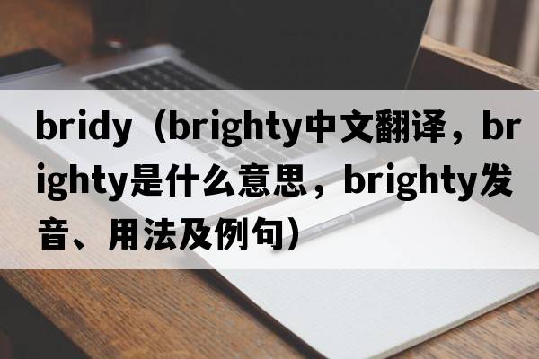 bridy（brighty中文翻譯，brighty是什么意思，brighty發(fā)音、用法及例句）