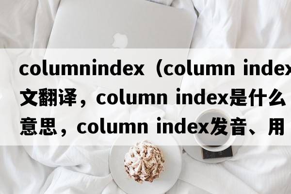 columnindex（column index中文翻譯，column index是什么意思，column index發(fā)音、用法及例句）