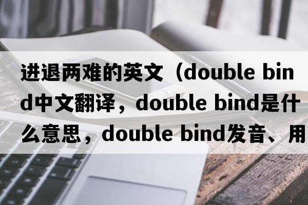 進(jìn)退兩難的英文（double bind中文翻譯，double bind是什么意思，double bind發(fā)音、用法及例句）