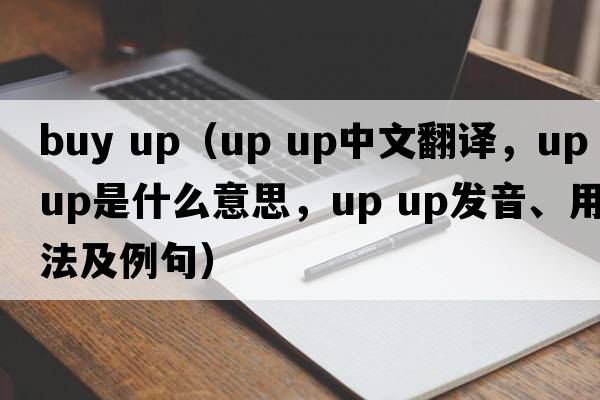 buy up（up up中文翻譯，up up是什么意思，up up發(fā)音、用法及例句）