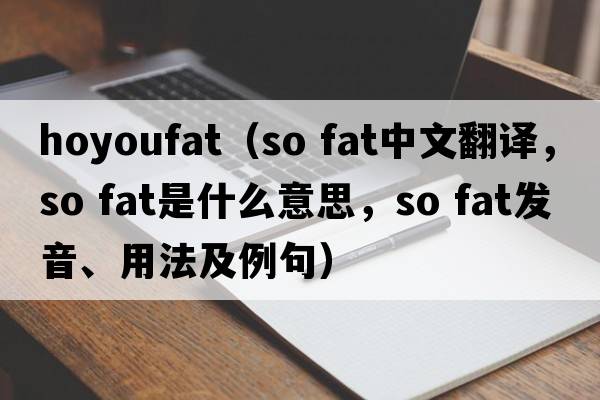 hoyoufat（so fat中文翻譯，so fat是什么意思，so fat發(fā)音、用法及例句）