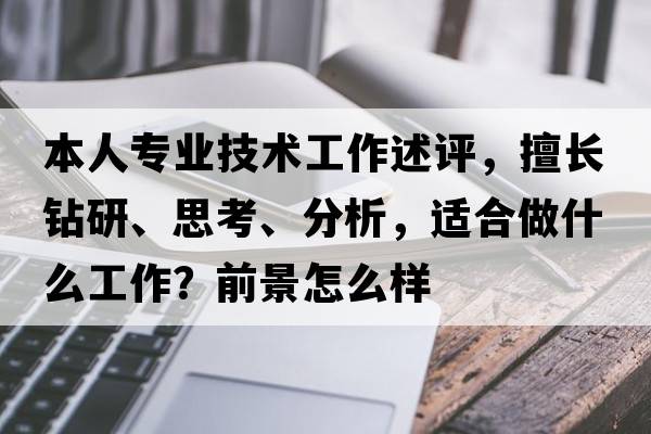 本人專(zhuān)業(yè)技術(shù)工作述評，擅長(cháng)鉆研、思考、分析，適合做什么工作？前景怎么樣