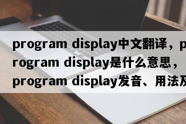program display中文翻譯，program display是什么意思，program display發(fā)音、用法及例句