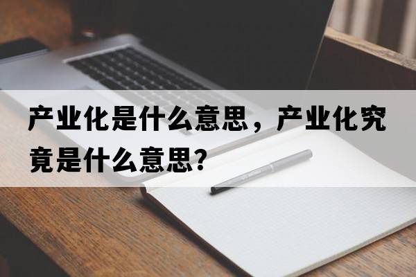 產(chǎn)業(yè)化是什么意思，產(chǎn)業(yè)化究竟是什么意思？